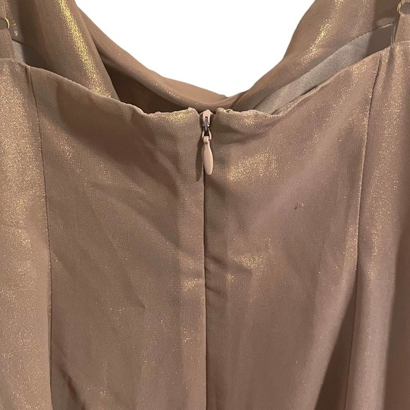 Majorellle Metallic Slip Mini Dress w/Deep Scoop - Picture 5 of 8